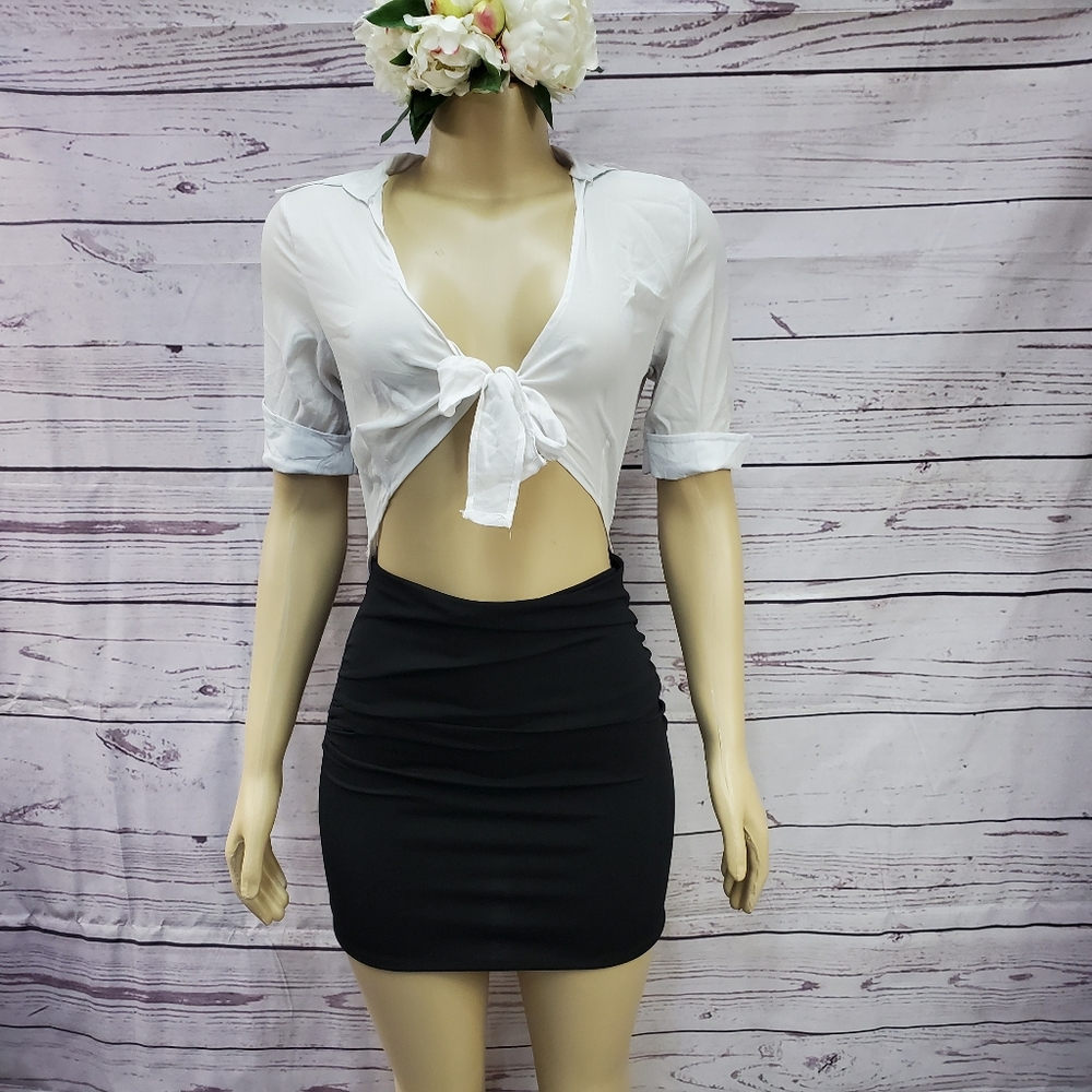 small sexy black & white night out dress - Picture 4 of 7